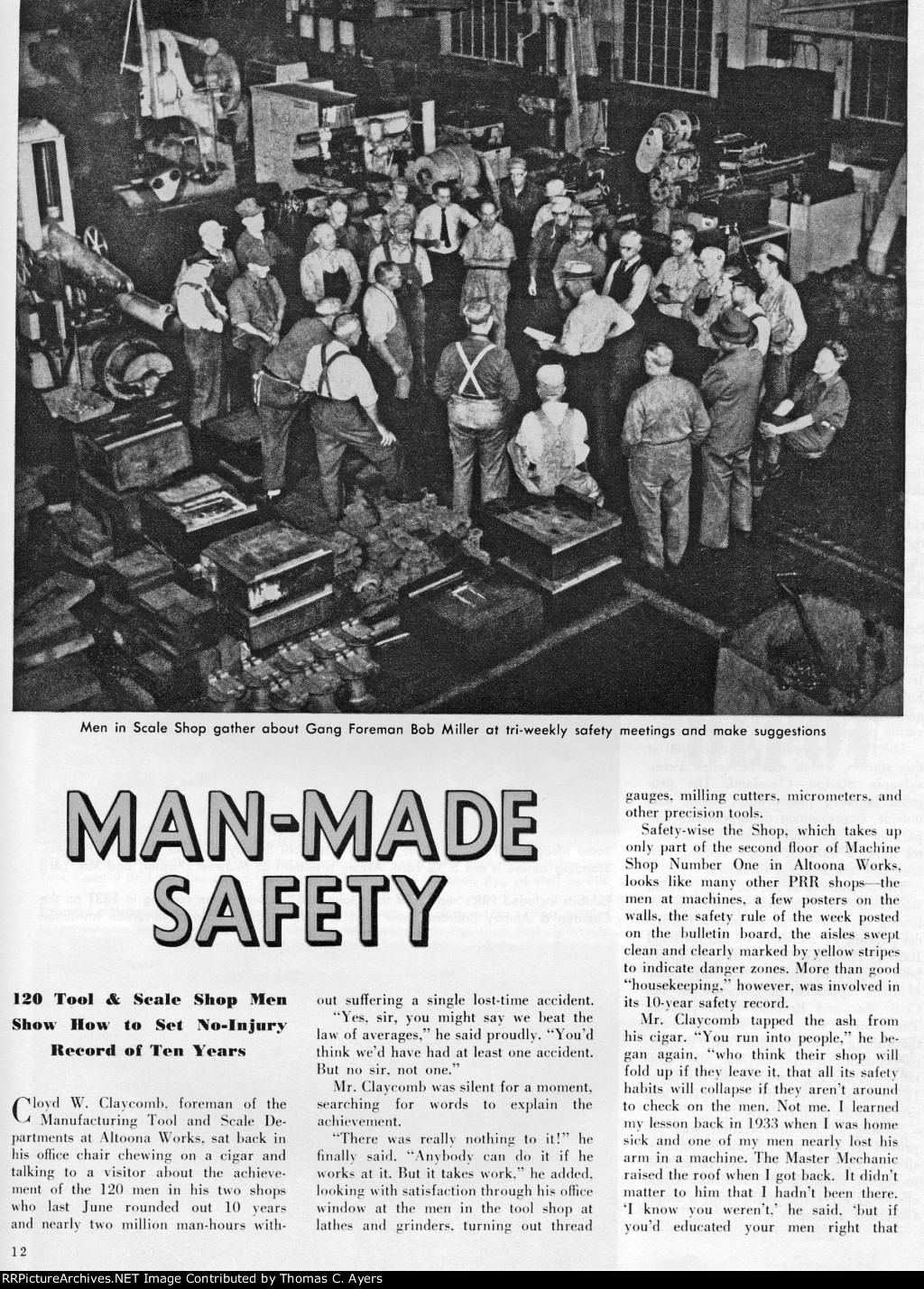 "Man-Made Safety," Page 12, 1953